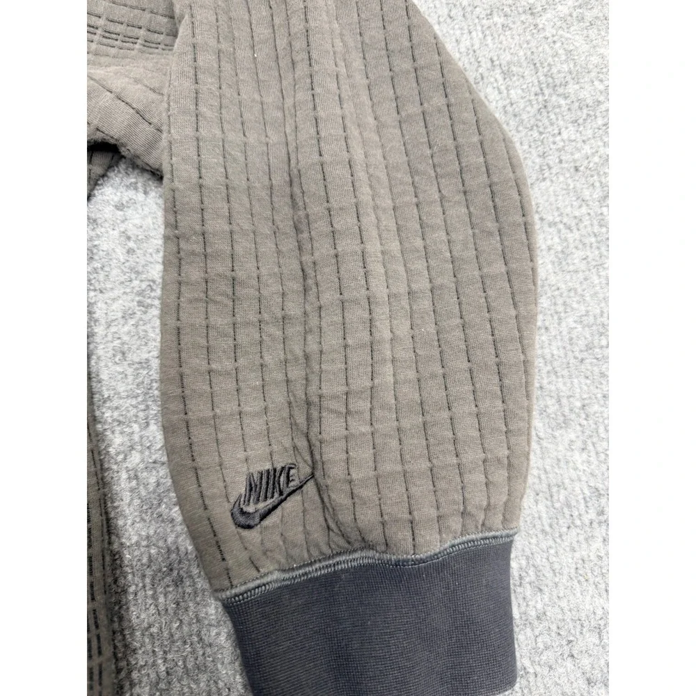 Nike Tech Pack Therma-FIT ADV Hoodie XL Olive Grey Waffle Knit‎ Pullover Mens
